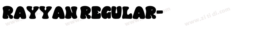 Rayyan Regular字体转换